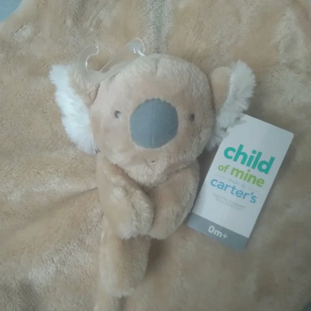 Carters Koala Bear Lovey Baby Security Blanket Comfort Plush Fleece Stuffie Pal